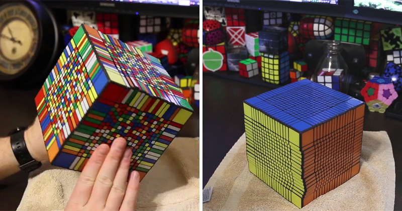 5. Кубик Рубика 17x17. Мировой рекорд сборки: 7,5 часов! интересное, удивительные фотографии, фото