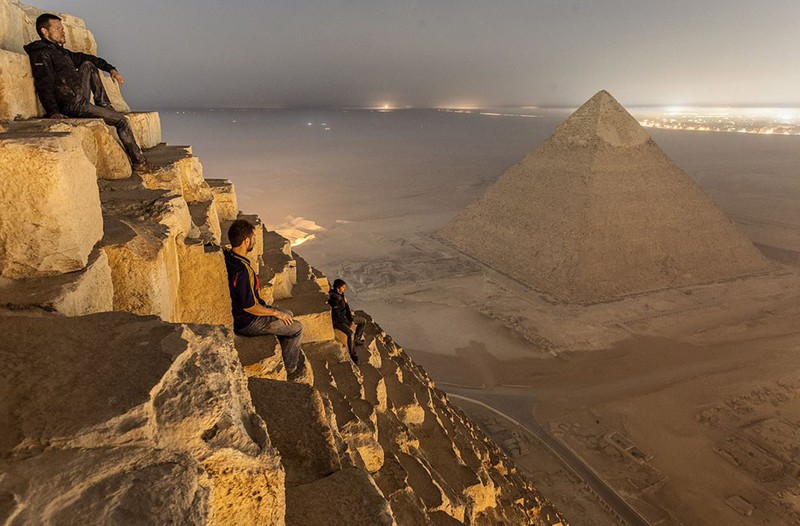 1. Вид с пирамиды Хеопса. интересное, удивительные фотографии, фото